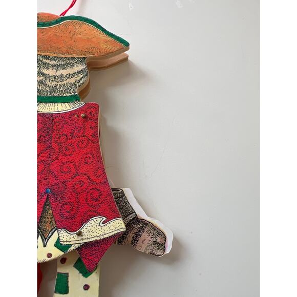 Vintage Wooden Pull-string Puppet Puss in Boots Susan Feves 1985 Works - Picture 6 of 7